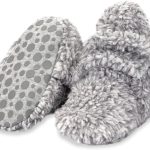 Zutano Unisex Furry Baby Booties with Grippers, Organic Cotton Lining, Baby Registry Must Haves